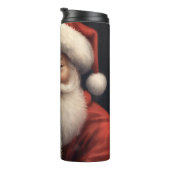 American Eskimo mit Weihnachtsmann Weihnachten Thermosbecher (Nach rechts gedreht)