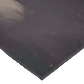 American Eskimo mit Weihnachtsmann Weihnachten Tischdecke (Schrägansicht)