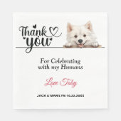 American Eskimo Paper Serviette (Vorderseite)