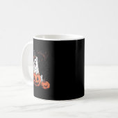 American Eskimo Pumpkin Halloween Erntedank Männer Kaffeetasse (Vorderseite Links)