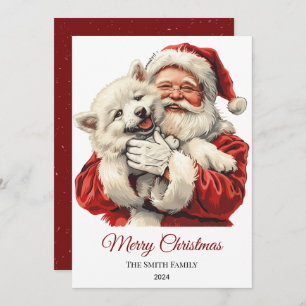 American Eskimo Santa Claus Weihnachten