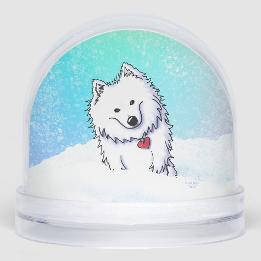 American Eskimo Snow Globe Schneekugeln (Vorderseite)