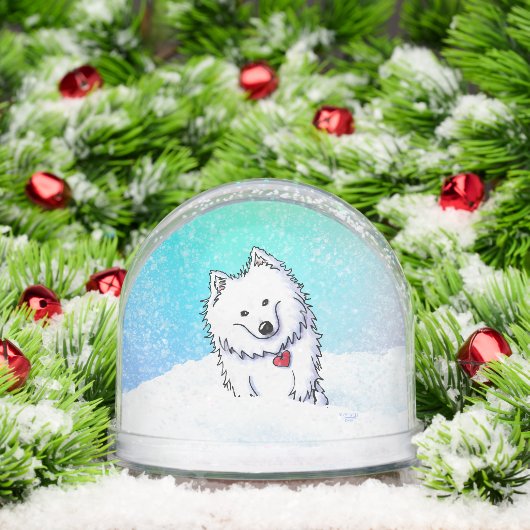 American Eskimo Snow Globe Schneekugeln (Weihnachten)