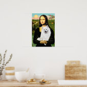 American Eskimo Spitz - Mona Lisa Poster (Küche)