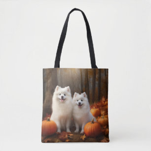 American Eskimo Welpe Autumn Delight Pumpkin Tasche