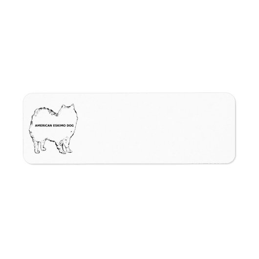 American Eskimo White Name Silo (Vorne)