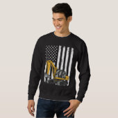 American Excavator Operator Job Construction Worke Sweatshirt (Vorne ganz)
