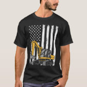 American Excavator Operator Job Construction Worke T-Shirt (Vorderseite)