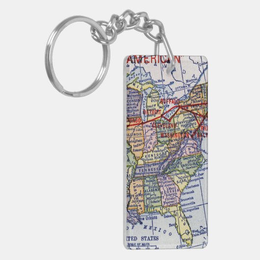 AMERICAN EXPRESS-VERSENDEN SCHLÜSSELANHÄNGER (Vorderseite links)