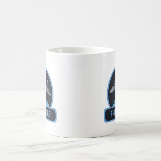 American F-15 Eagle Jet Fighter Kaffeetasse (Mittel)