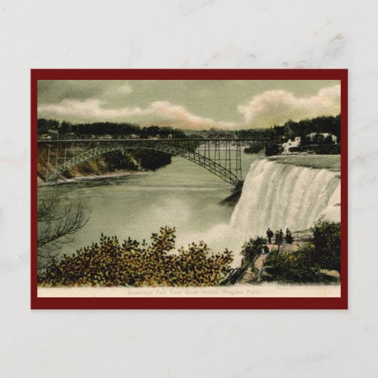 American Falls, Goat Island, Niagara Falls 1906 VI Postkarte (Vorderseite)