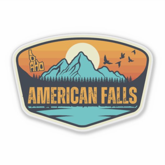 American Falls, Idaho Aufkleber (Vorderseite)