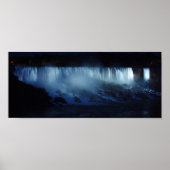 American Falls Night Panoramic 6x14 Poster (Vorne)