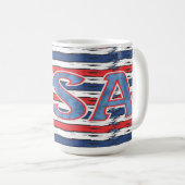 American Family Patriotic Sommerferien Kaffeetasse (VorderseiteRechts)