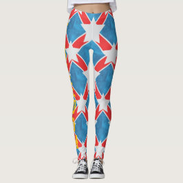 American Family Patriotic Sommerferien Leggings