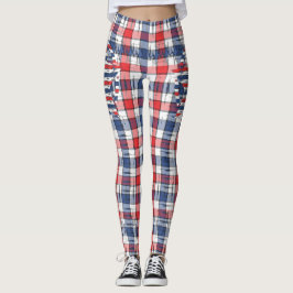 American Family Patriotic Sommerferien Leggings