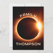 American Family Total Solar Eclipse 8. April 2024 Einladung (Vorderseite)