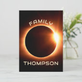 American Family Total Solar Eclipse 8. April 2024 Einladung (Stehend Vorderseite)