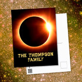 American Family Total Solar Eclipse 8. April 2024 Postkarte