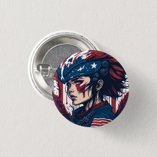 american fan 15 button (Vorne & Hinten)