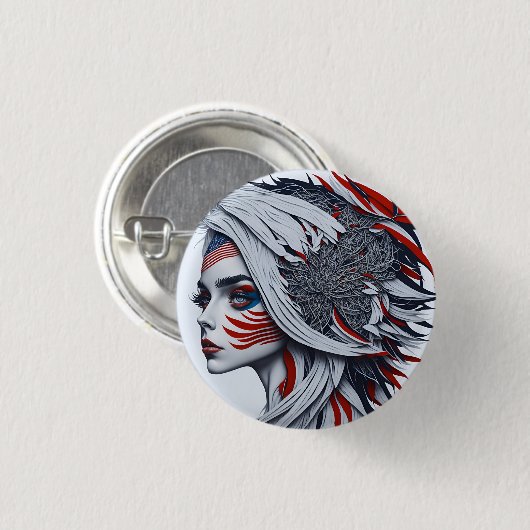 american fan 20 button (Vorne & Hinten)