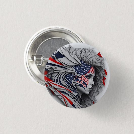 american fan 21 button (Vorne & Hinten)