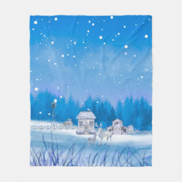 American Farm Signature Fleece Blanket