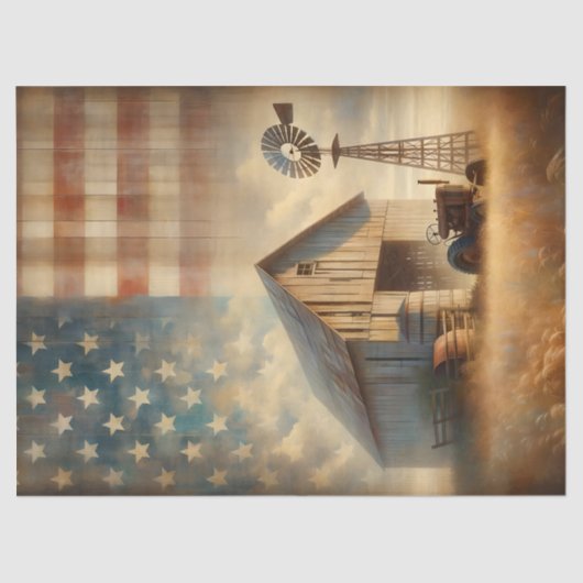 American Farm Tissue Paper Seidenpapier (Vorderseite)