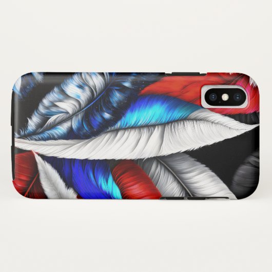 American Feathers Case-Mate iPhone Hülle (Rückseite (Horizontal))