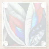American Feathers Glasuntersetzer (Rückseite)
