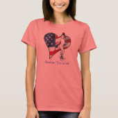 American FencerGrrl - USAHerart T-Shirt (Vorderseite)