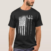 American Fencing Gear Patriotic US Flag Fencer 4t T-Shirt (Vorderseite)