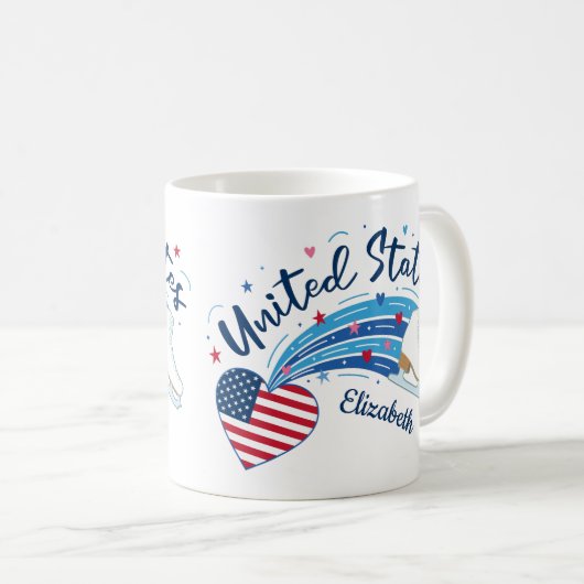 American Figure Skating Kaffeetasse (VorderseiteRechts)