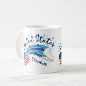 American Figure Skating Kaffeetasse (Vorderseite Links)