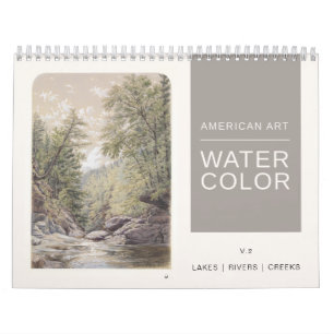 American Fine Art Watercolor Seen Kalender