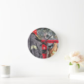 American Fire Truck Runde Wanduhr (Zuhause)