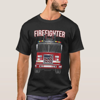 American Firefighter Boys Fire Department - Truck T-Shirt