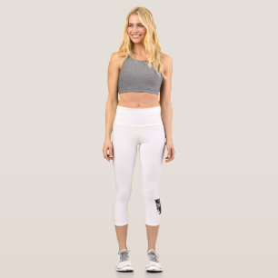 American firefighter.Flag of the United Staaten. Capri Leggings