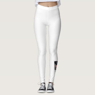 American firefighter.Flag of the United Staaten. Leggings