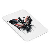 American firefighter.Flag of the United Staaten. Magnet (Rechte Seite)