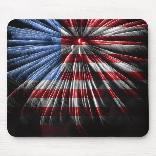 American Fireworks Flag Mousepad (Vorne)