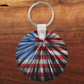 American Fireworks Flag Schlüsselanhänger (Vorderseite)