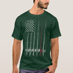 American Fisherman Flag Flag Lover Fishing RY T-Shirt