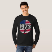 American Flag 1973 Protect Pro Roe Feminism Pro Ch T-Shirt (Vorne ganz)