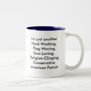 american-flag-2a, anotherHard-Arbeite ich gerade, Zweifarbige Tasse