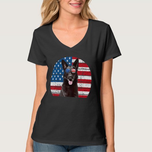 American Flag 4. Juli Gsd D T-Shirt (Vorderseite)