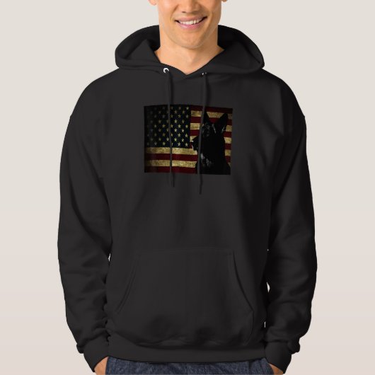 American Flag 4. Juli Gsd. Hoodie (Vorderseite)