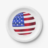 American Flag, 4. Juli Paper Teller (Vorderseite)