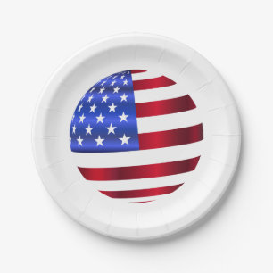 American Flag, 4. Juli Paper Teller