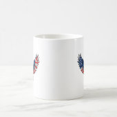 American Flag 4. july Eagle Patriotic USA Kaffeetasse (Mittel)